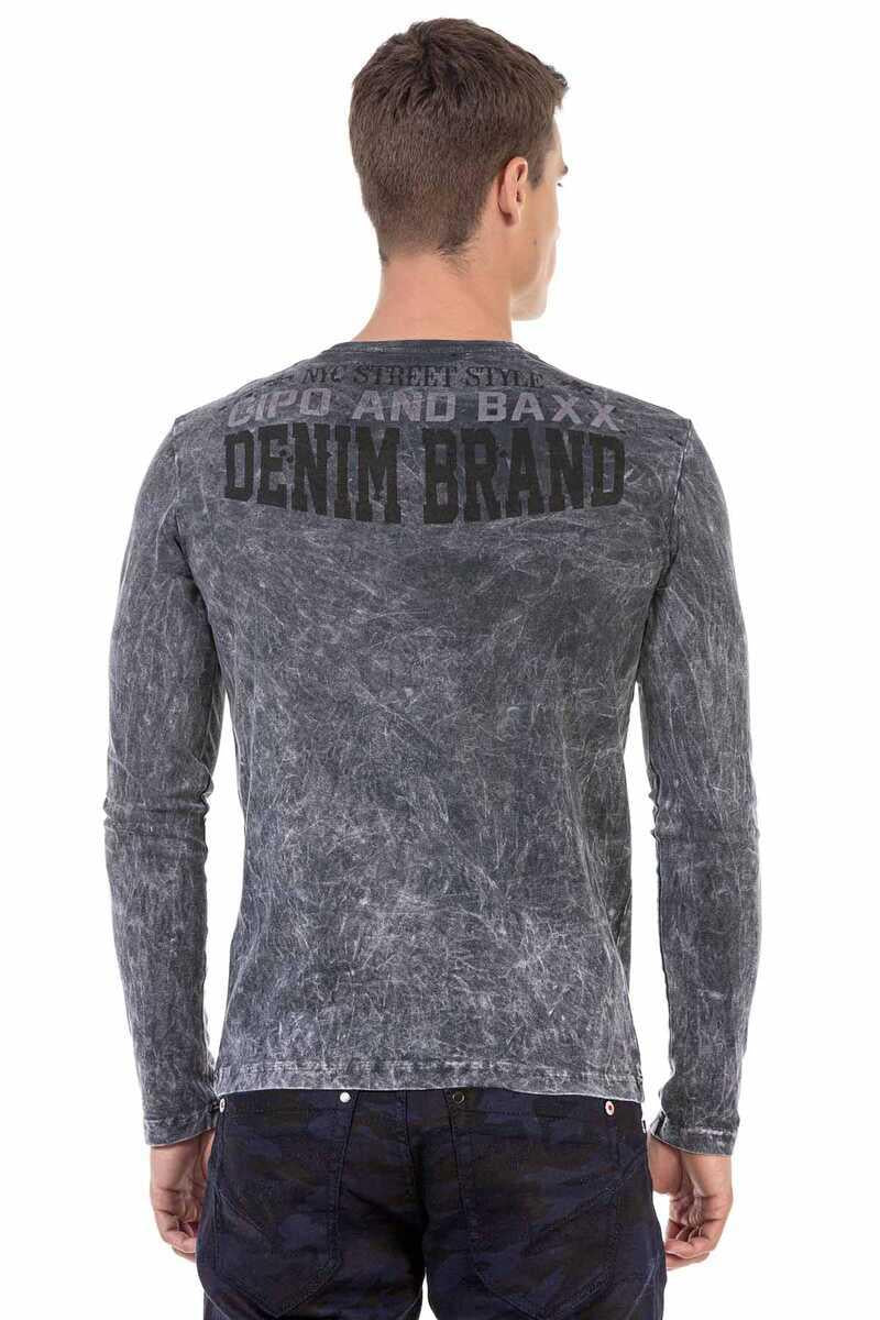 CL473 men long -sleeved shirt with cool prints