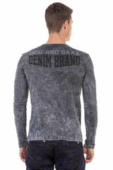 CL473 men long -sleeved shirt with cool prints