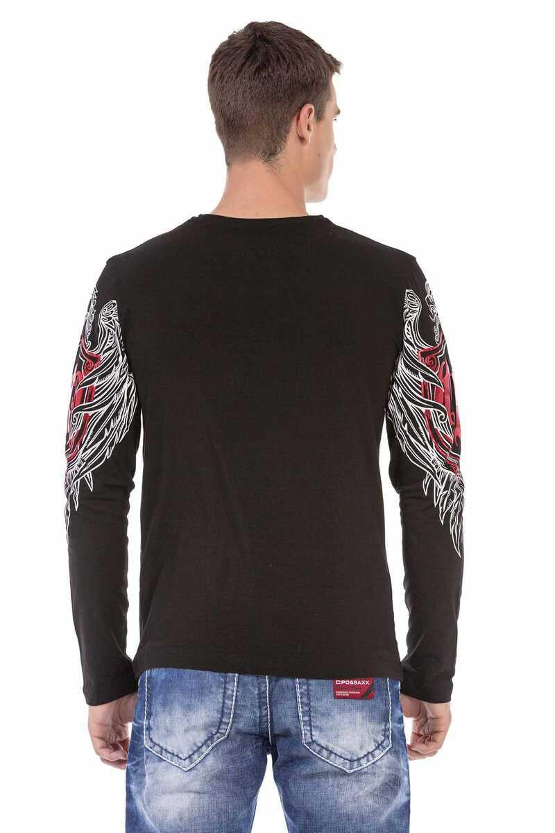 CL477 Camisa de manga larga para hombres con estampado fresco