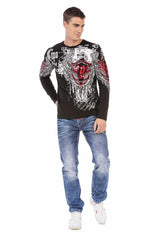CL477 Camisa de manga larga para hombres con estampado fresco