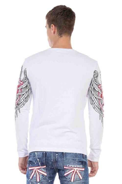 CL477 Camisa de manga larga para hombres con estampado fresco