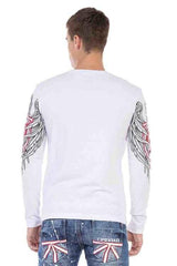 CL477 Camisa de manga larga para hombres con estampado fresco