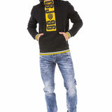 Cl478 Felpa uomo con cappuccio e stampe
