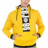 Cl478 Felpa uomo con cappuccio e stampe