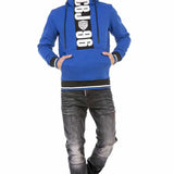 Cl478 Felpa uomo con cappuccio e stampe