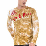 CL489 chemise à manches longues pour hommes avec une grande impression avant de marque