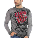 CL491 Herren Langarmshirt mit großem Aufdruck