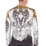 CL492 Maglia da uomo con stampa stravagante