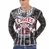 CL493 Maglia da uomo con stampa frontale 