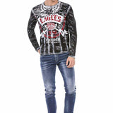 CL493 Maglia da uomo con stampa frontale 