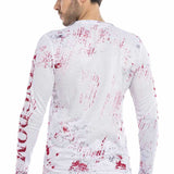 Cl498 chemise à manches longues pour hommes avec imprimé crâne cool