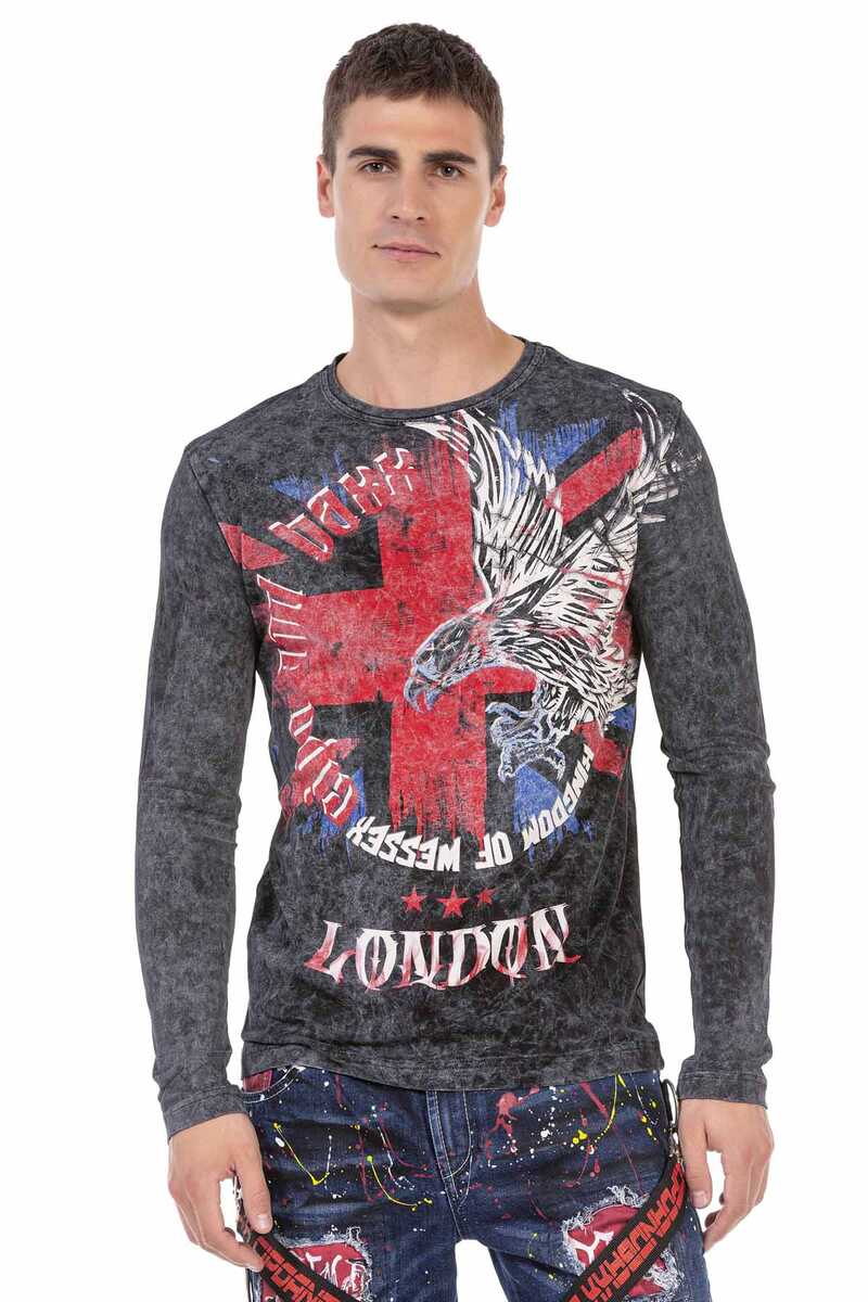 CL499 men's long -sleeved shirt in an extravagant look