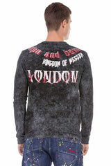 CL499 men's long -sleeved shirt in an extravagant look