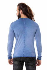 CL512 Herren Langarmshirt mit großem Frontprint