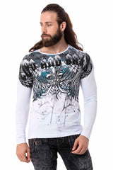 CL516 Herren Langarmshirt mit großem Aufdruck