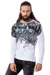 CL516 Herren Langarmshirt mit großem Aufdruck