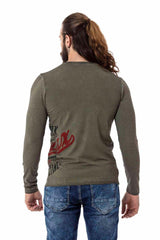 CL518 Heren Longsleeve met een grote Print