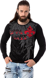 CL522 Heren Longsleeve met een grote Print