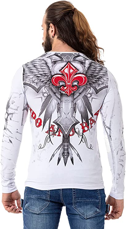 CL522 Heren Longsleeve met een grote Print