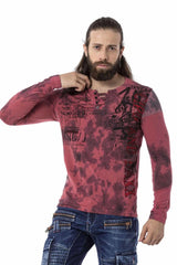 CL524 Camisa de manga larga para hombres con un gran patrón todo