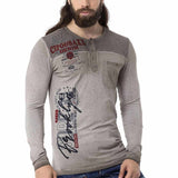 Cl527 chemise longue masculine avec des impressions élégantes