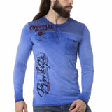 Cl527 chemise longue masculine avec des impressions élégantes