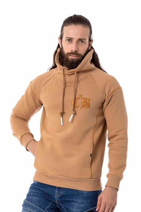 CL529 bluza męska z wysokim kołnierzem