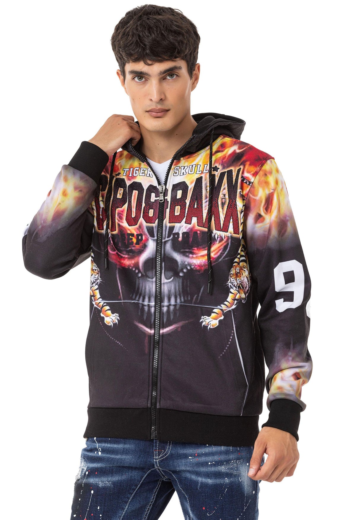 CL546 Sudadera con Estampado de Calavera