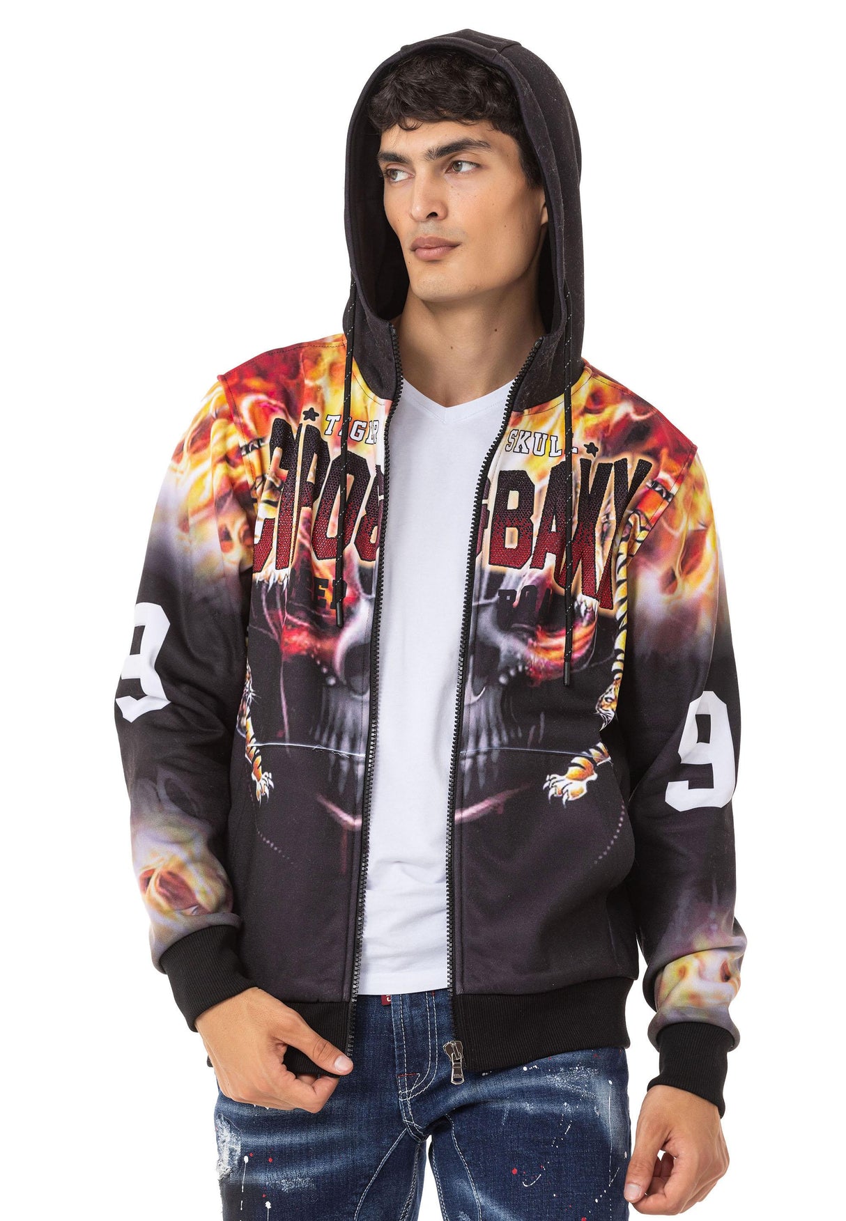 CL546 Sudadera con Estampado de Calavera