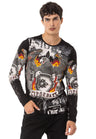 CL553 Heren Longsleeve met een Fancy Print