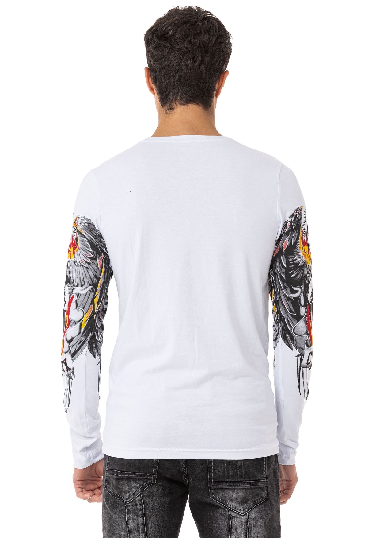 CL553 Heren Longsleeve met een Fancy Print