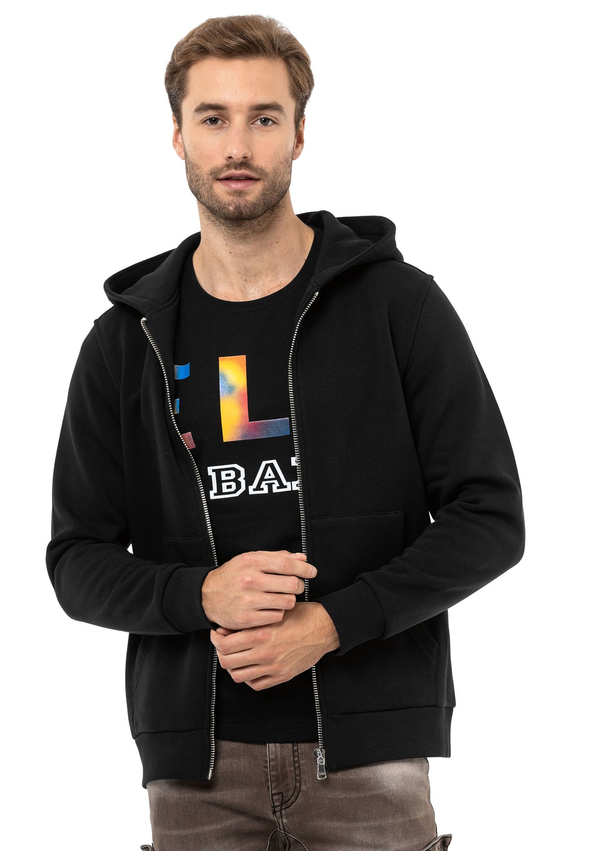 CL556 Herren Sweatjacke mit Kapuze -  Verschiedene Farben