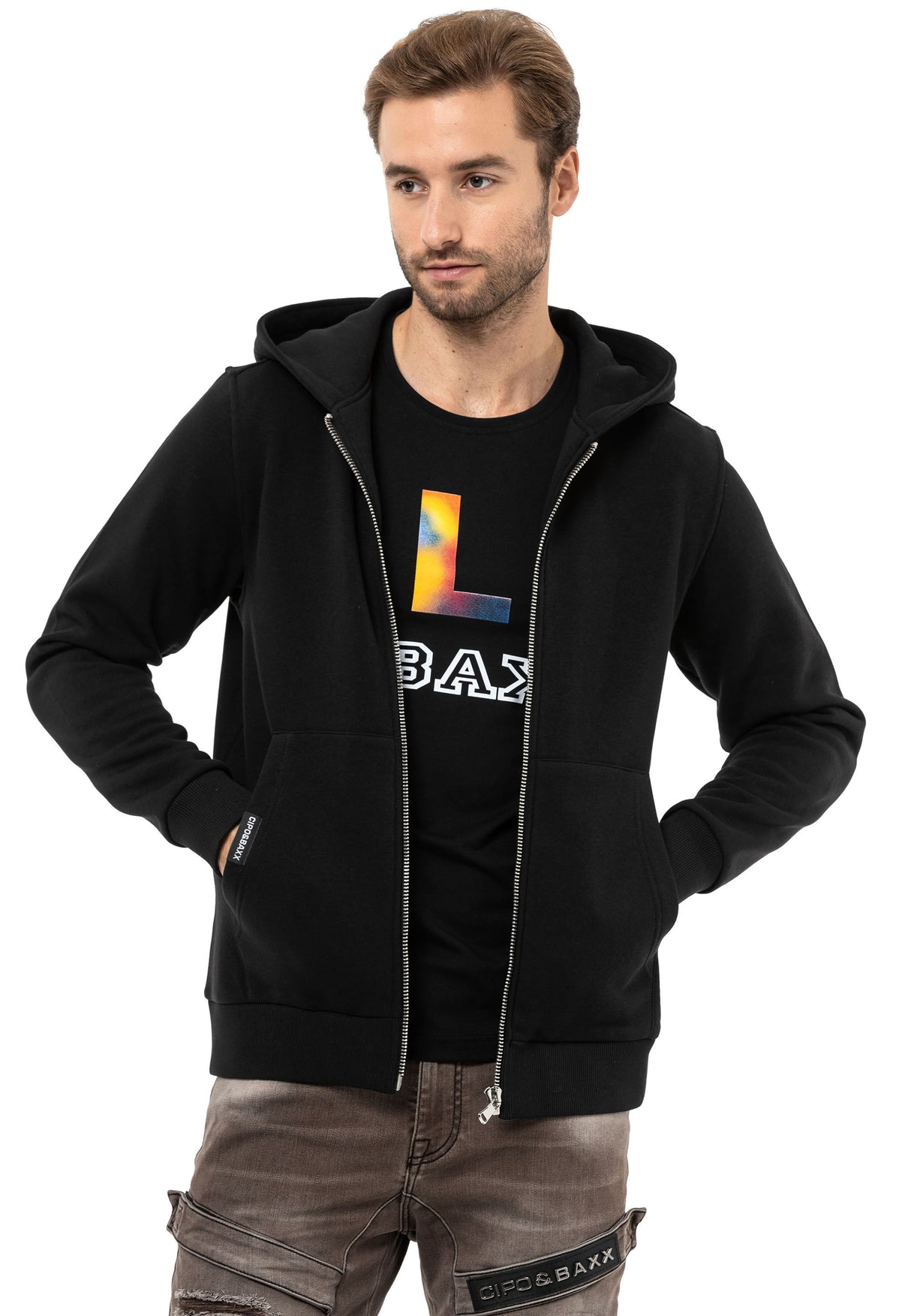 CL556 Herren Sweatjacke mit Kapuze -  Verschiedene Farben