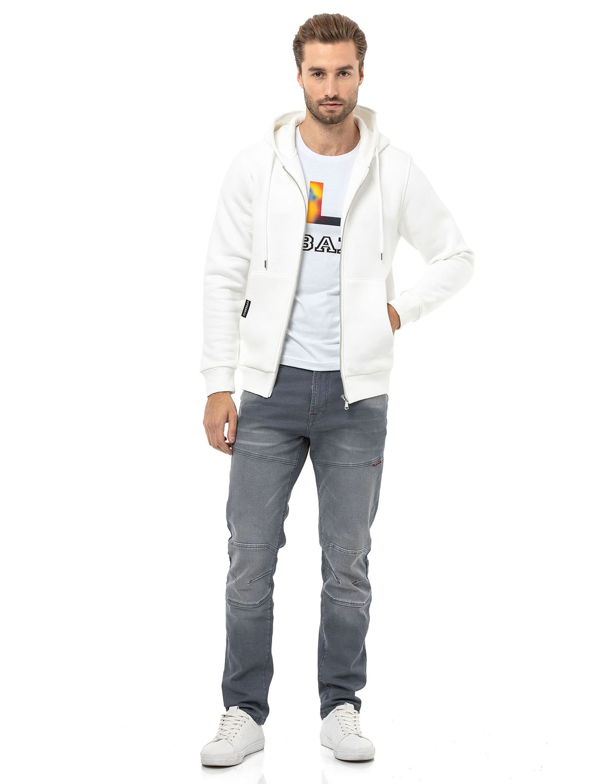 CL556 Herren Sweatjacke mit Kapuze -  Verschiedene Farben