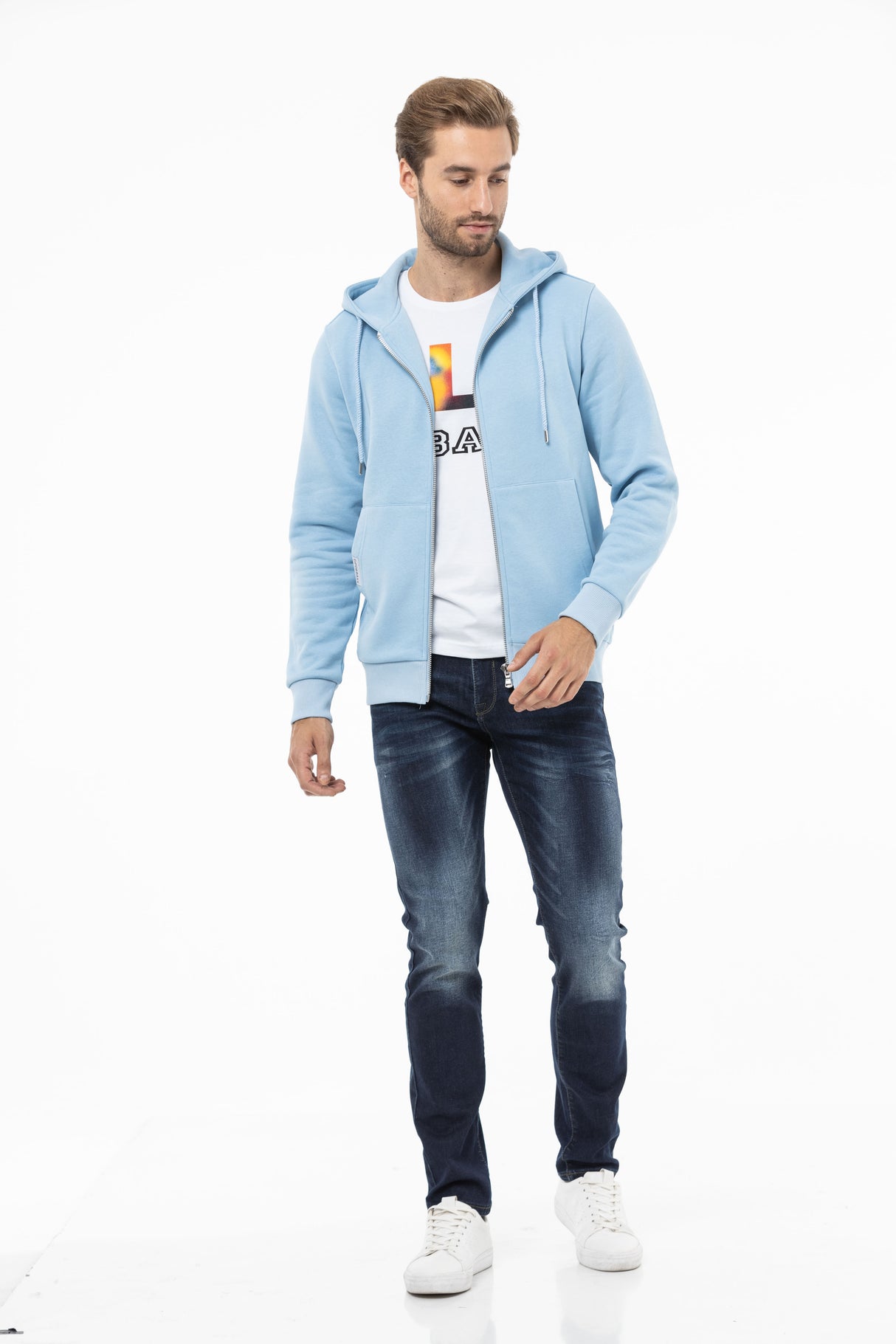 CL556 Herren Sweatjacke mit Kapuze -  Verschiedene Farben