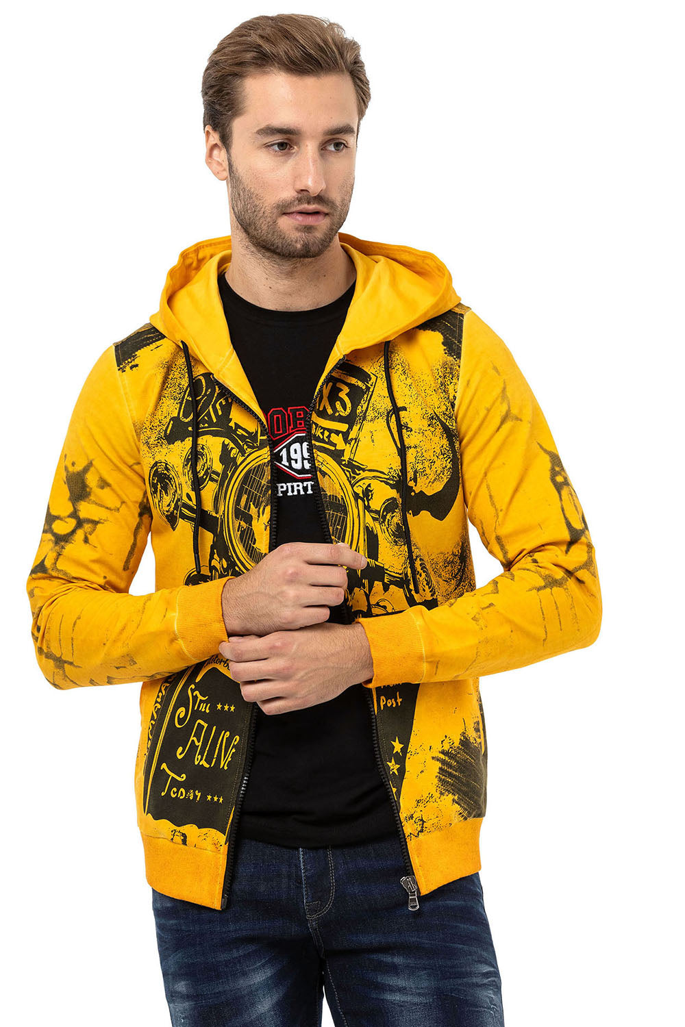 CL561 Sudadera estampada para hombre