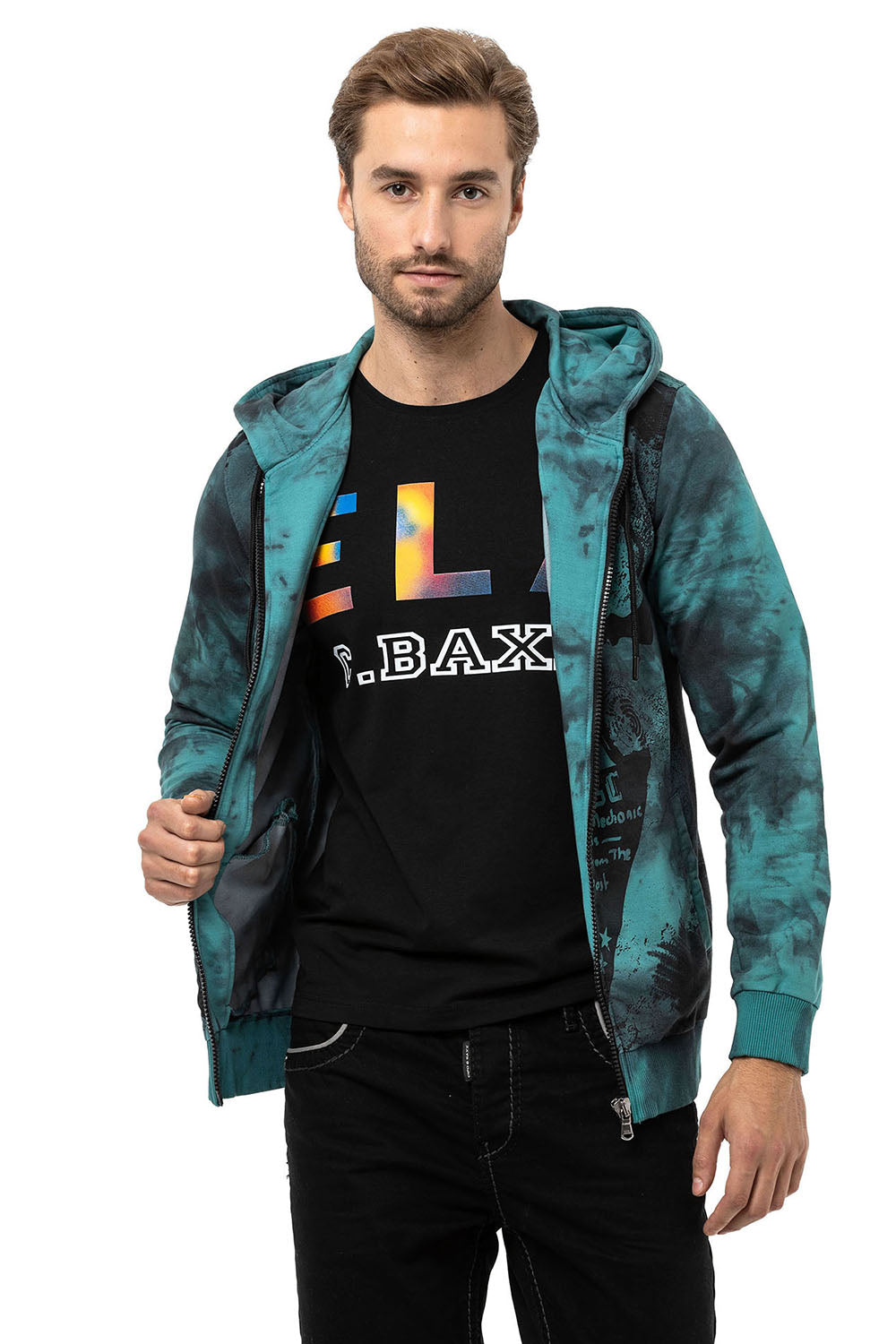 CL561 Sudadera estampada para hombre