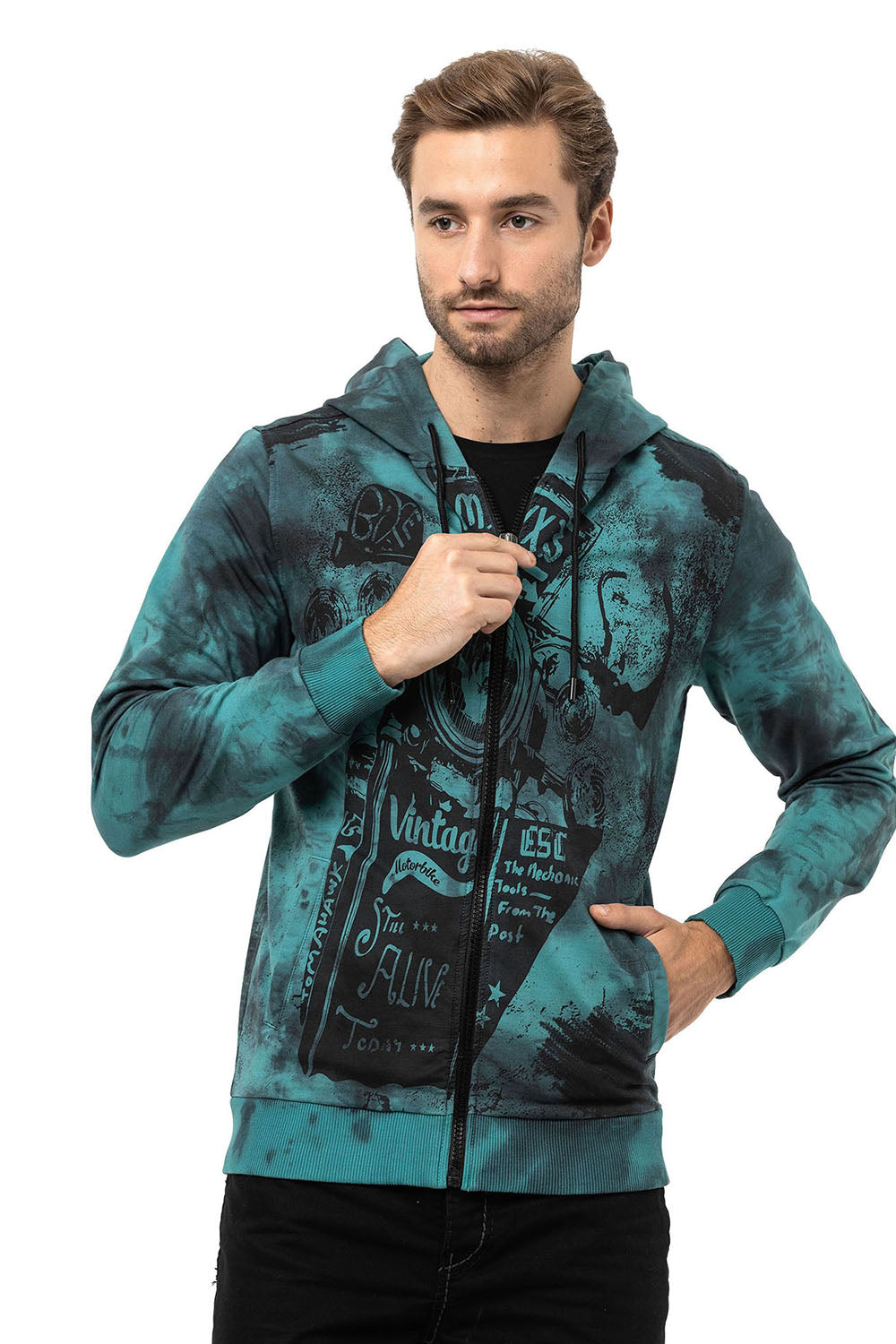CL561 Sudadera estampada para hombre