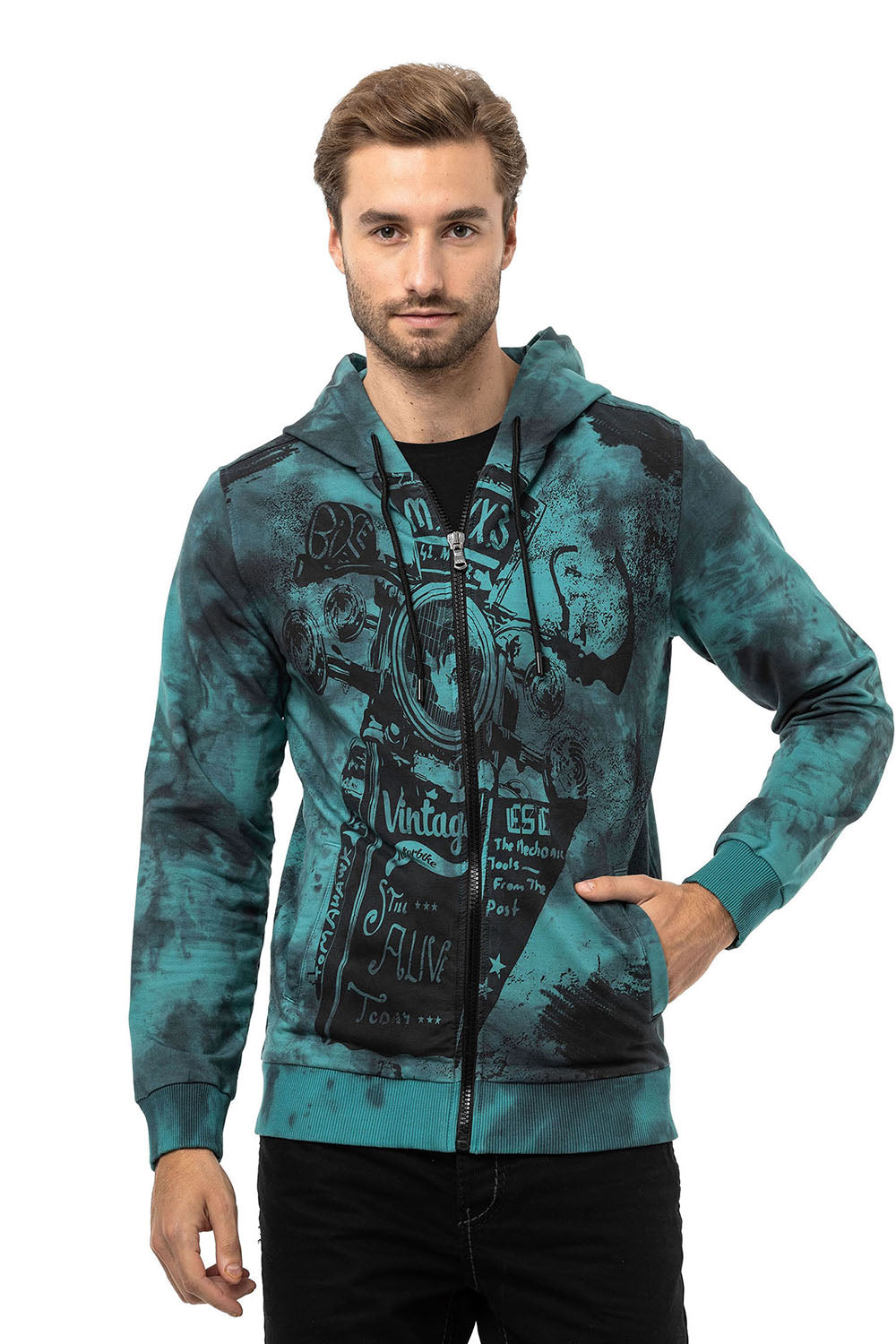 CL561 Sudadera estampada para hombre