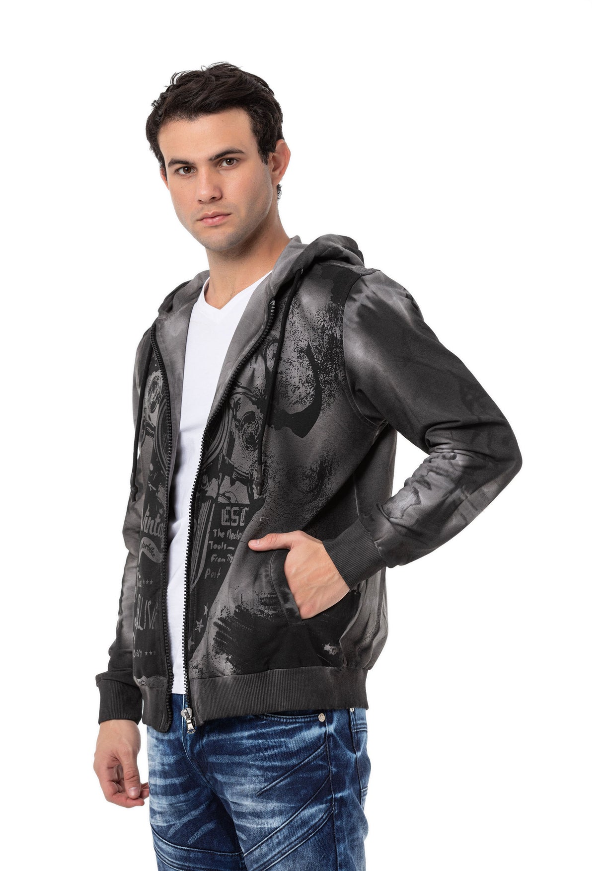 CL561 Sudadera estampada para hombre