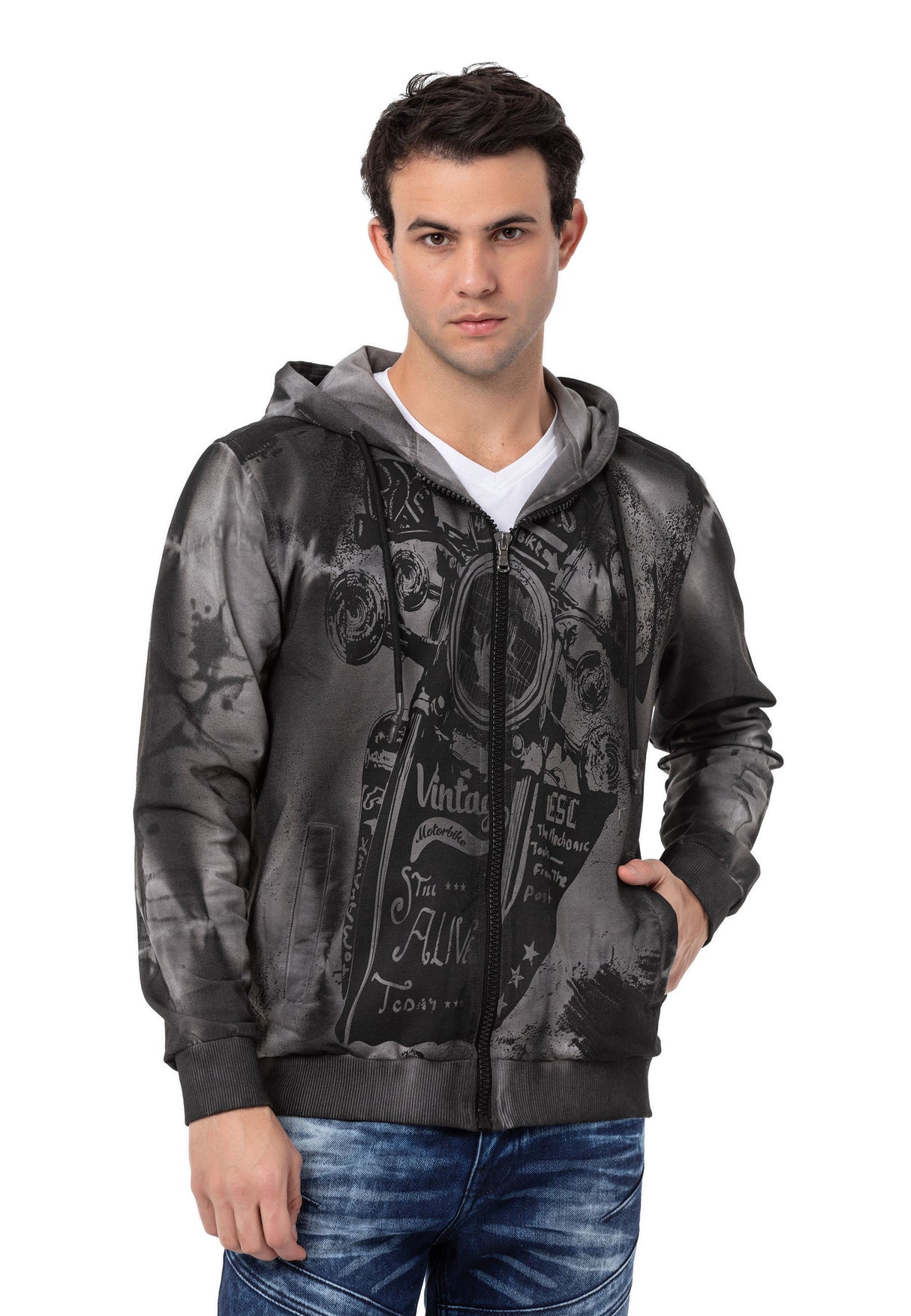 CL561 Sudadera estampada para hombre
