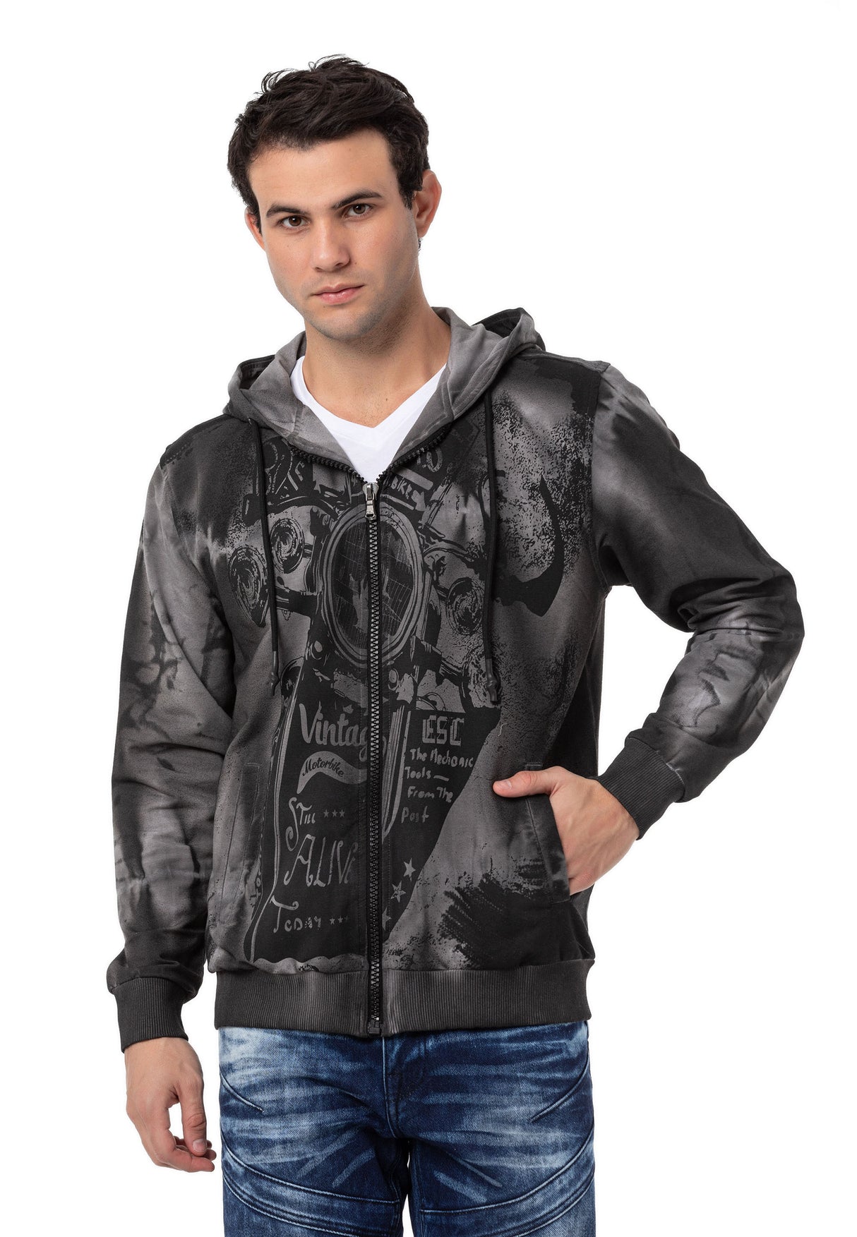 CL561 Sudadera estampada para hombre