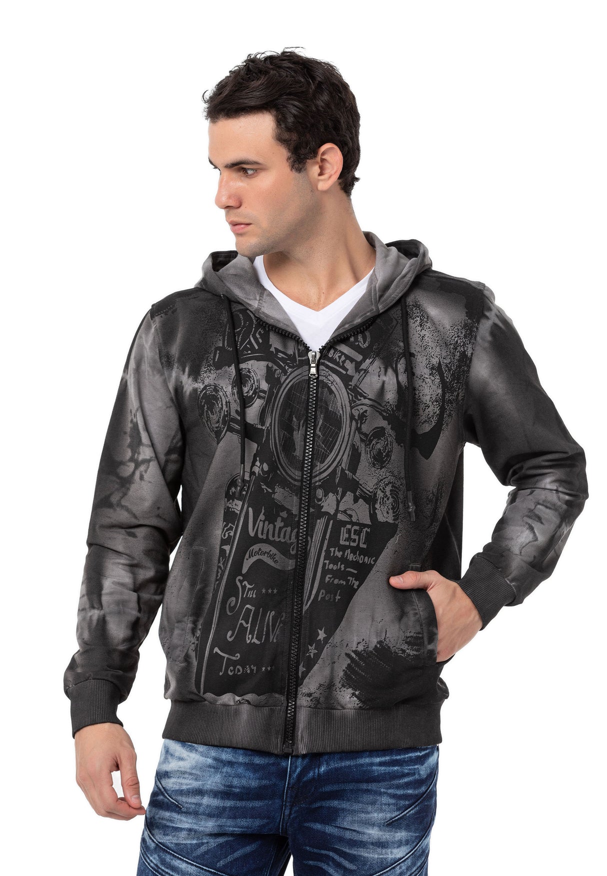 CL561 Sudadera estampada para hombre
