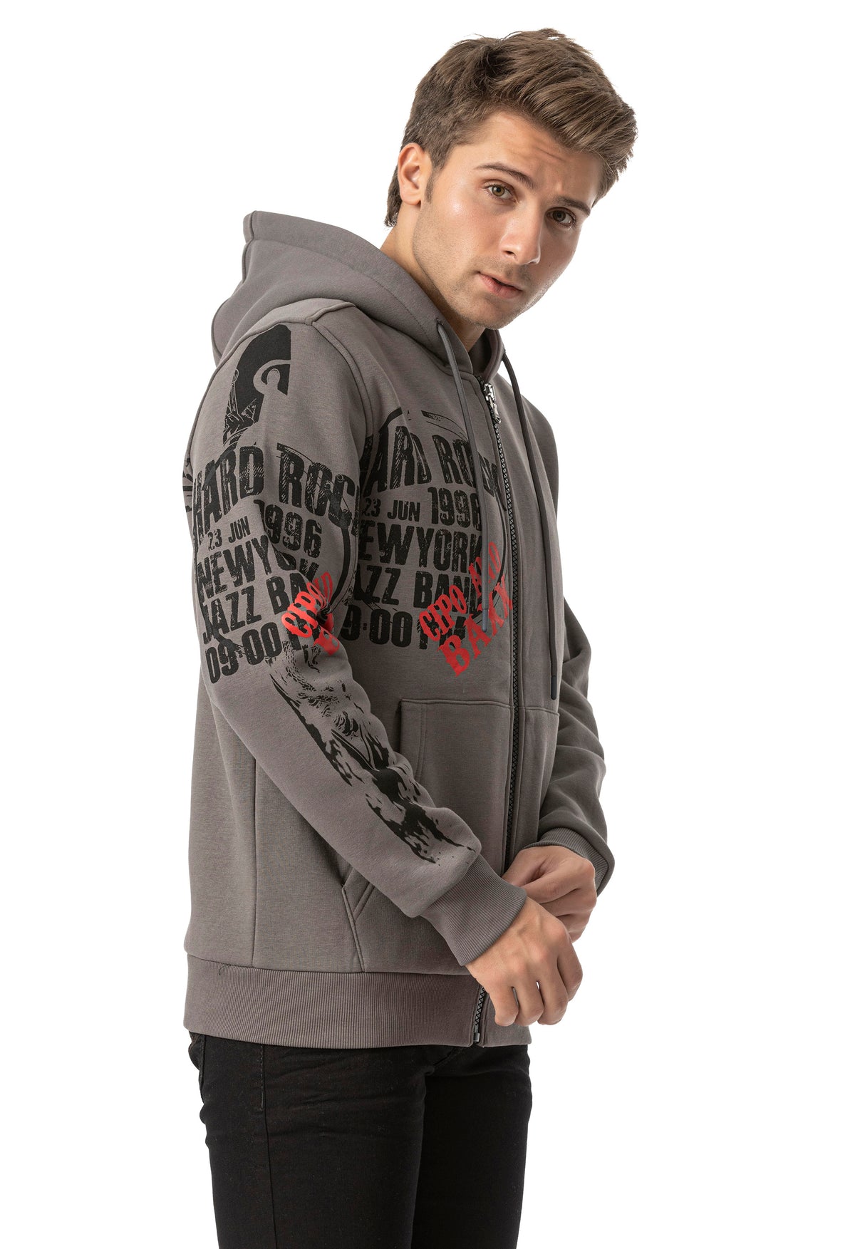 CL571 HERREN HOODIE SWEATJACKET