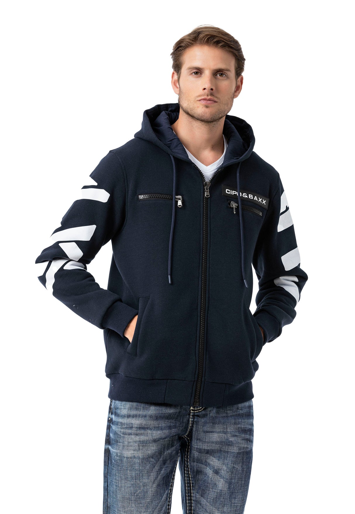 CL577 FELPA CON CAPPUCCIO PER UOMO