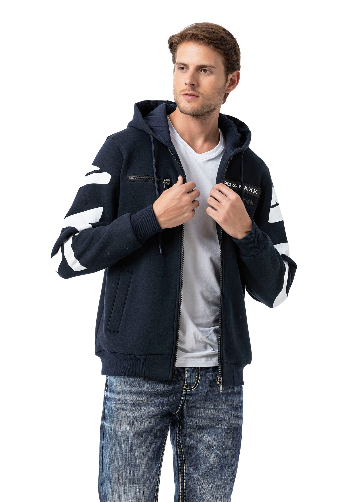 CL577 FELPA CON CAPPUCCIO PER UOMO