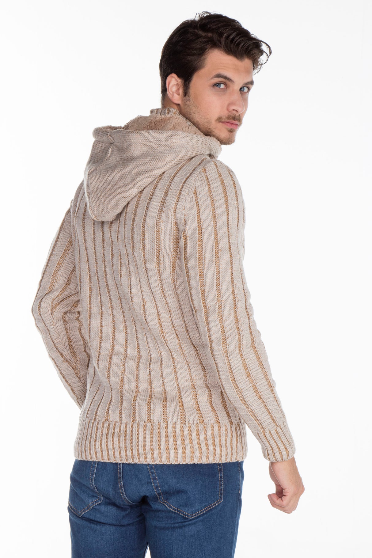 CP161 sweter męski rozpinany