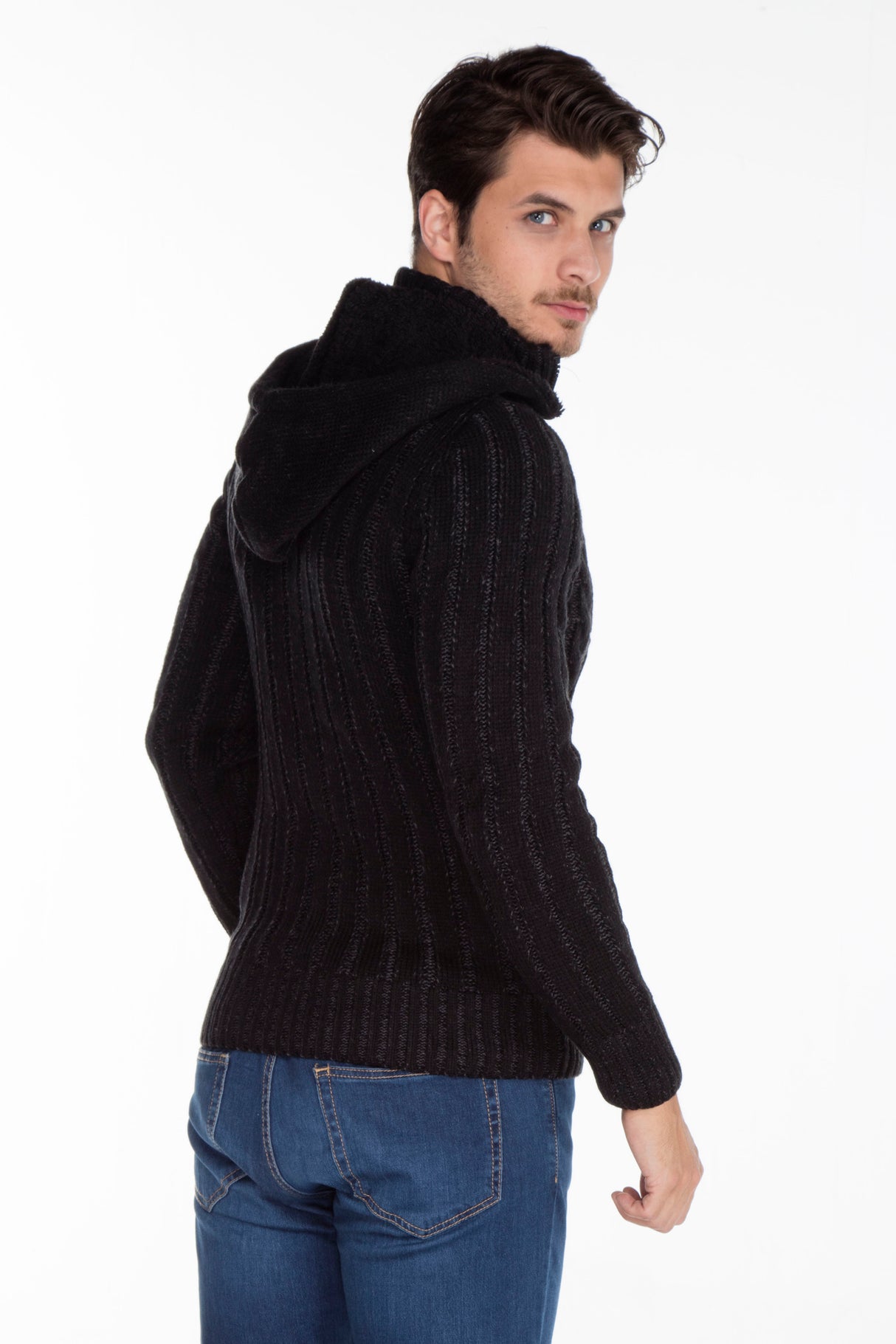 CP161 sweter męski rozpinany