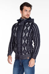 CP161 sweter męski rozpinany
