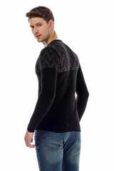CP170 sweter męski z wzorem